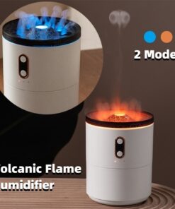 Volcanic Flame Aroma Essential Oil Diffuser USB Portable Jellyfish Air Humidifier Night Light Lamp Fragrance Humidifier